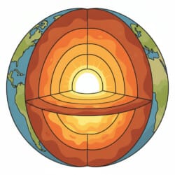 Earth Layers Coloring Sheet - Origin image