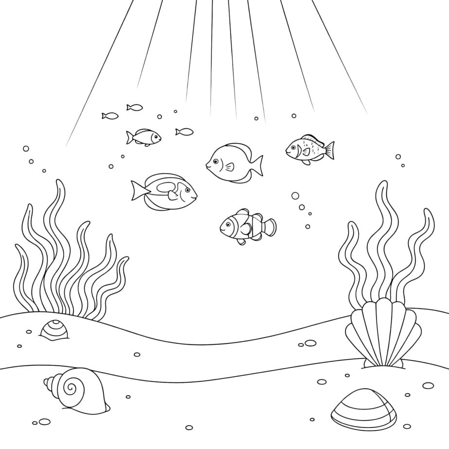 Coloring Page Sea