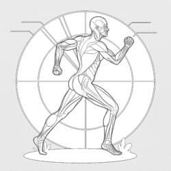 Muscular System Coloring Sheet - Printable Coloring page