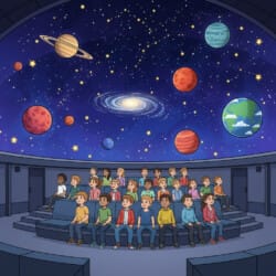 Planetarium Dome Coloring Page - Origin image