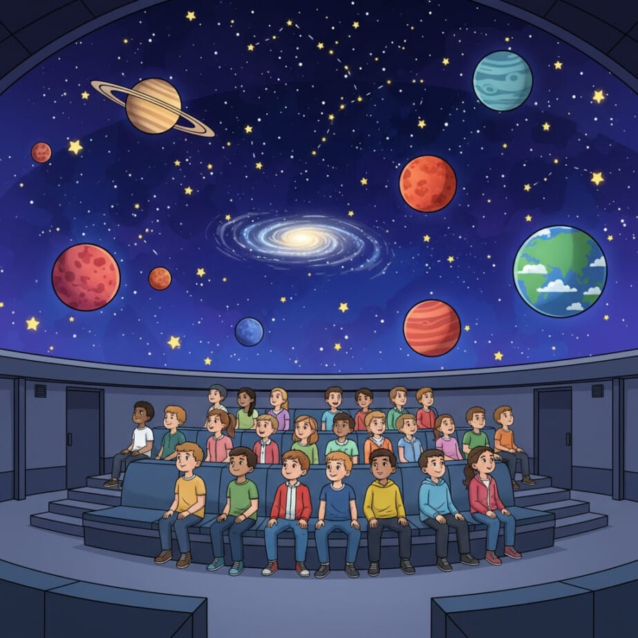 Planetarium Dome Coloring Page 2