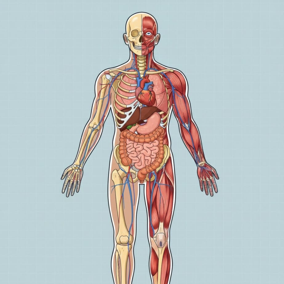 Human Anatomy Coloring Page 2