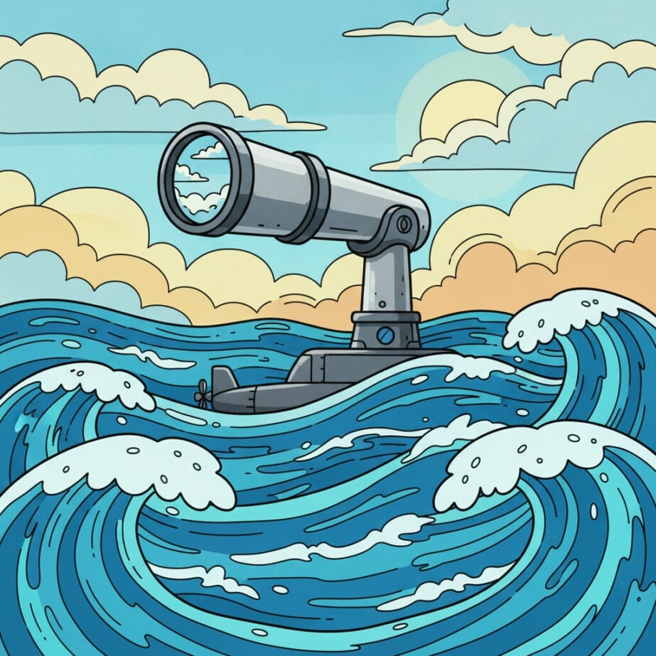 Submarine Periscope Coloring Page 2