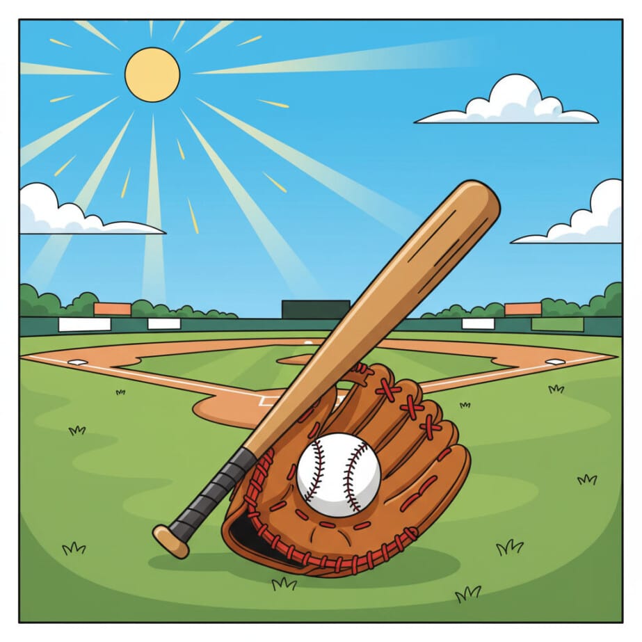 Baseball Bat To Color 2