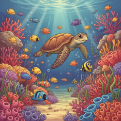 Sea Life Coloring - Origin image