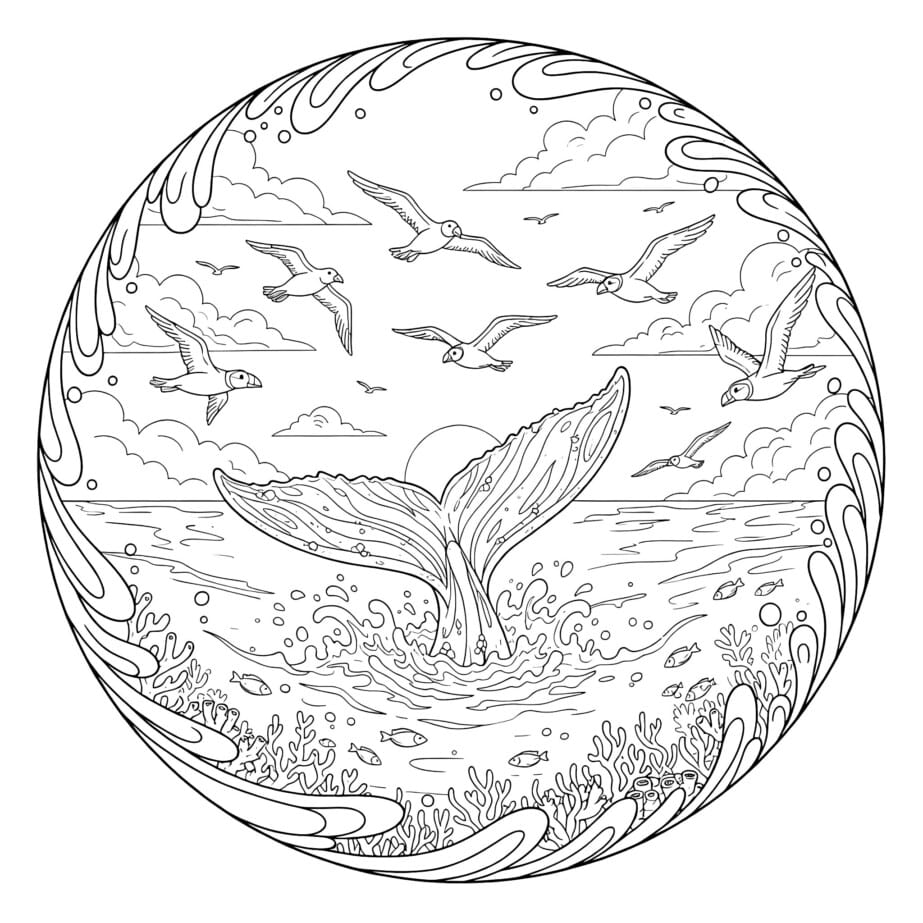 Ocean For Coloring