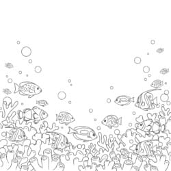 Ocean Colouring - Printable Coloring page