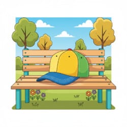 Baseball Cap Coloring Page - Origin image