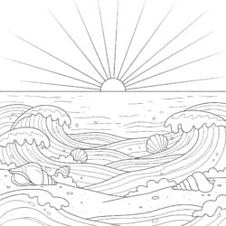 Sea Coloring - Printable Coloring page