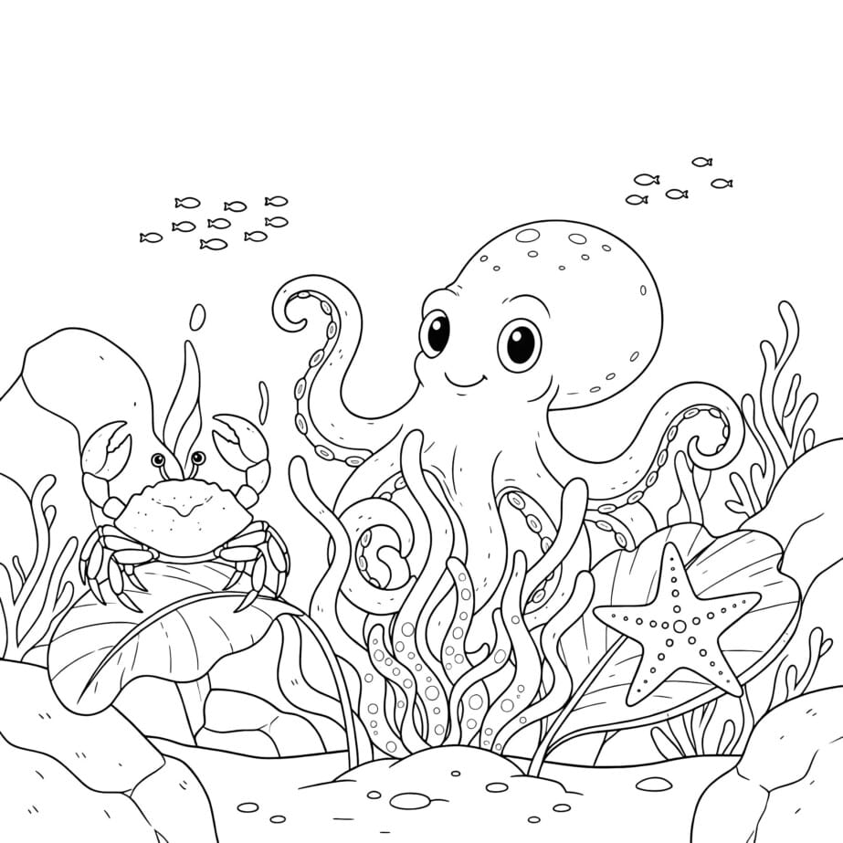 Sea Creature Coloring