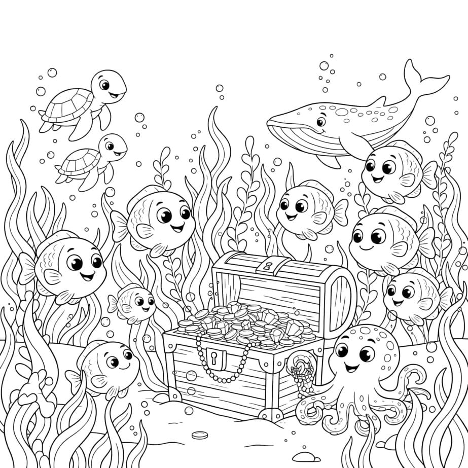 Ocean Colouring In