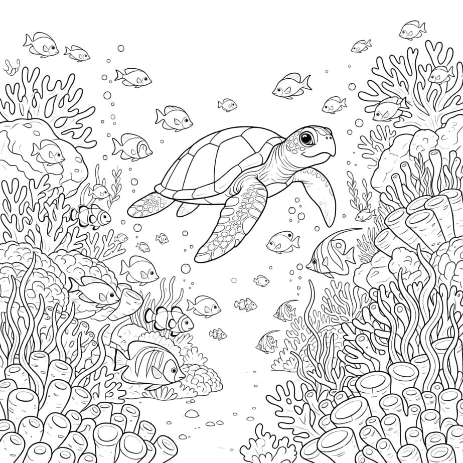 Sea Life Coloring
