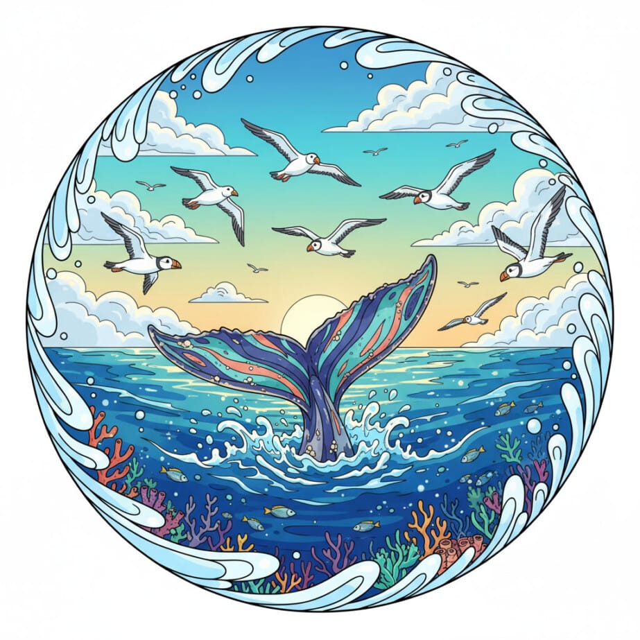 Ocean For Coloring 2