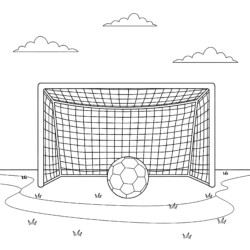 Coloring Soccer - Printable Coloring page