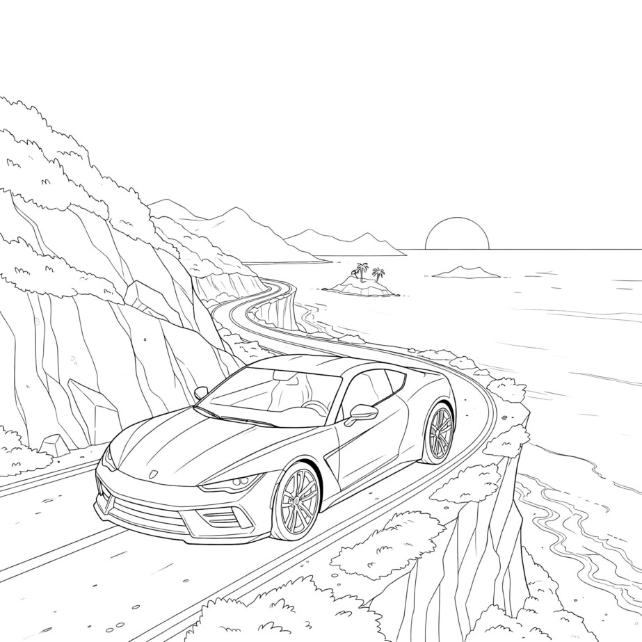 Coloring Sport Car