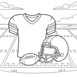 Football Jersey Coloring Page - Printable Coloring page