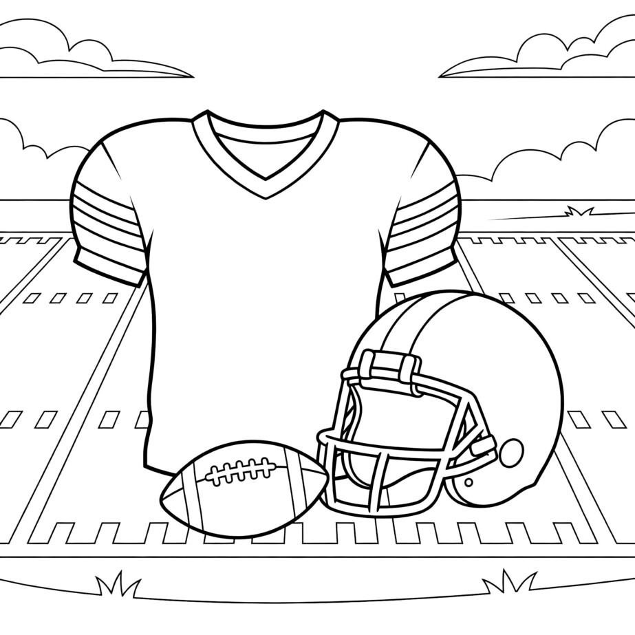 Football Jersey Coloring Page