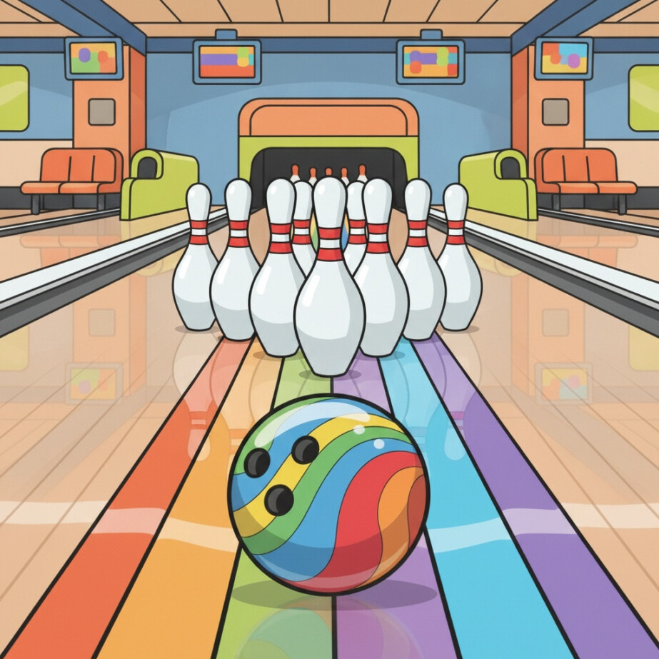 Bowling Coloring Page 2