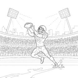 Football Player Colouring - Printable Coloring page