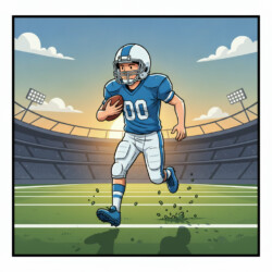Football Player Coloring - Origin image
