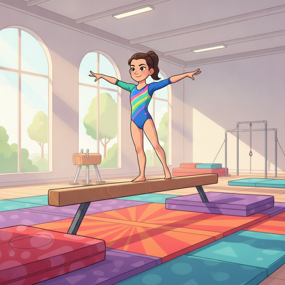 Gymnast Coloring Sheet 2