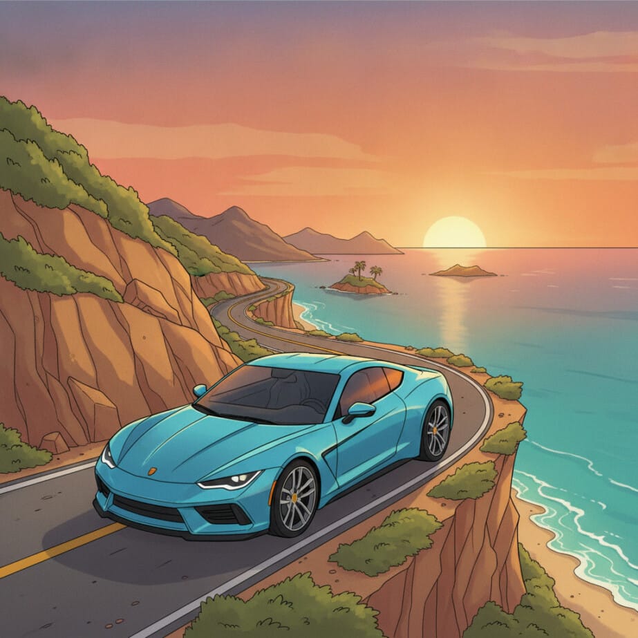 Coloring Sport Car 2