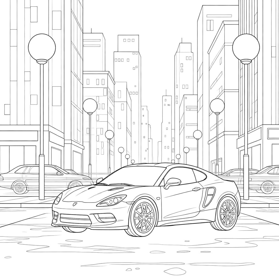Colouring Sport Car