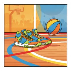Basketball Colouring In - Origin image