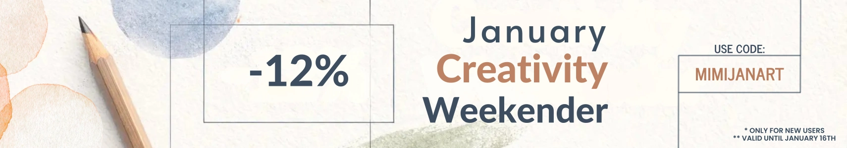 January Creativity Sale