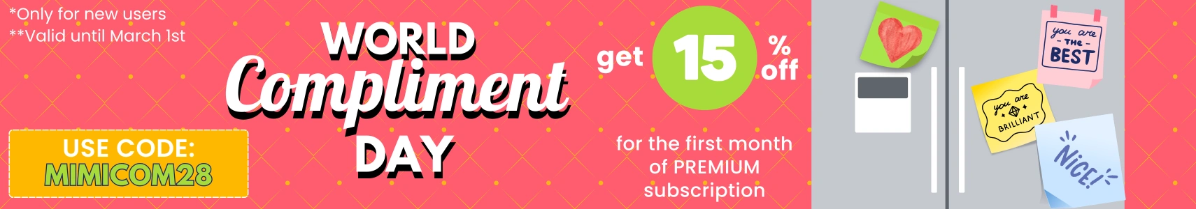 World Compliment Day Sale