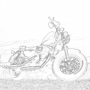 Motorcycles Coloring Pages